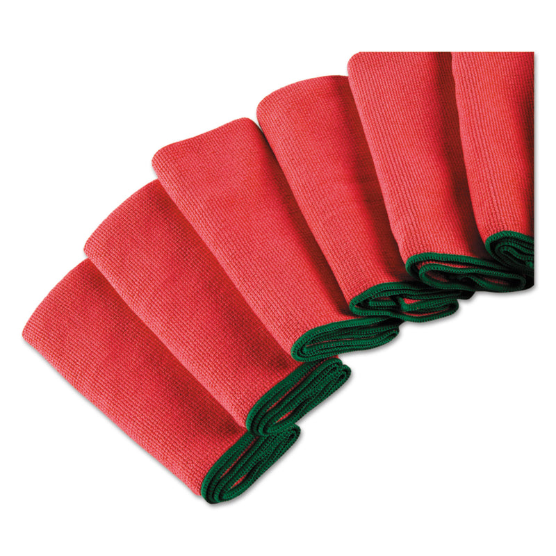 WypAll Microfiber Cloths, Reusable, 15.75 x 15.75, Red, 6/Pack, 4 Packs/Carton