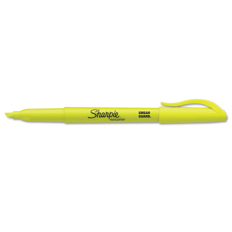 Sharpie Pocket Style Highlighter Value Pack, Yellow Ink, Chisel Tip, Yellow Barrel, 36/Pack