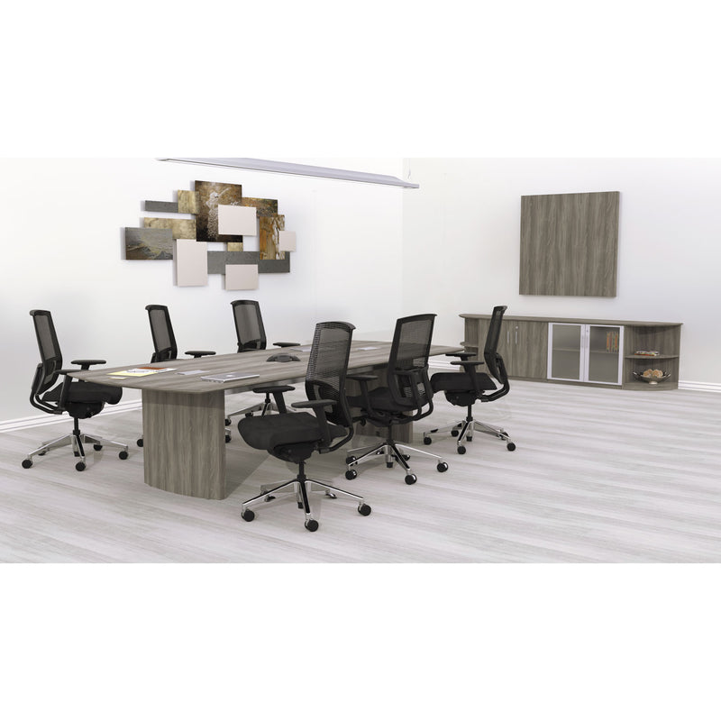 Safco Medina Series Conference Table Base, 23.6w x 2d x 28.13h, Gray Steel