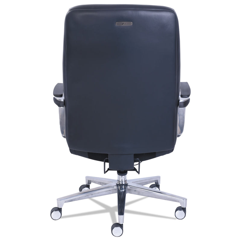 La-Z-Boy Commercial 2000 High-Back Executive Chair, Dynamic Lumbar Support, Supports 300lb, 20" to 23" Seat Height, Black, Silver Base