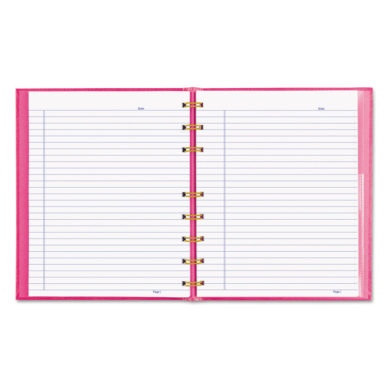 Blueline Pink Ribbon NotePro Notebook, 1 Subject, Narrow Rule, Bright Pink Cover, 9.25 x 7.25, 75 Sheets