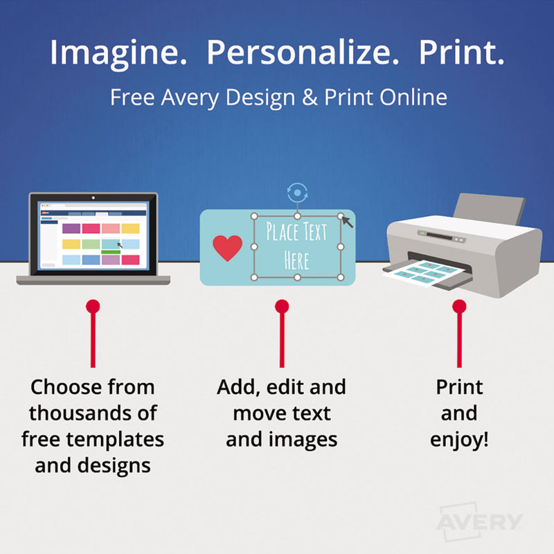 Avery Permanent TrueBlock File Folder Labels with Sure Feed Technology, 0.66 x 3.44, White, 30/Sheet, 50 Sheets/Box