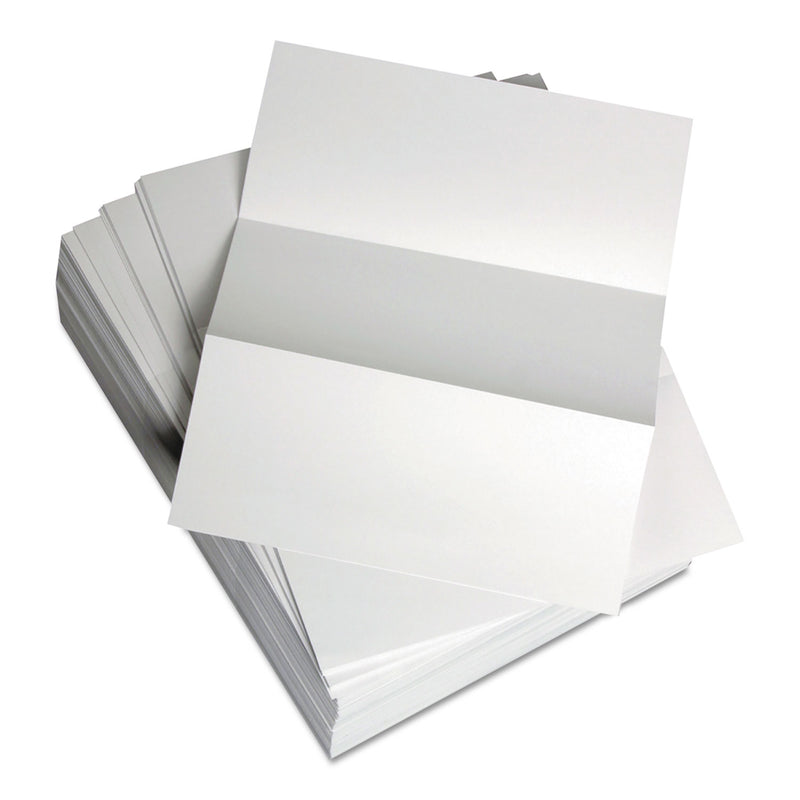 Lettermark Custom Cut-Sheet Copy Paper, 92 Bright, Micro-Perforated Every 3.66", 20 lb Bond Weight, 8.5 x 11, White, 500/Ream