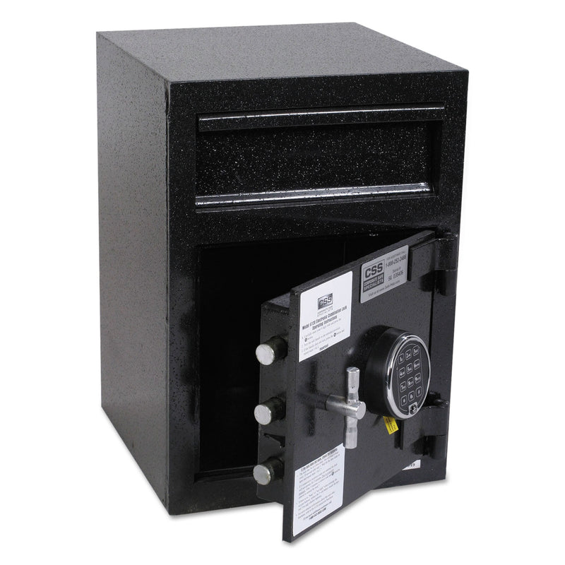 FireKing Depository Security Safe, 0.95 cu ft, 14 x 15.5 x 20, Black