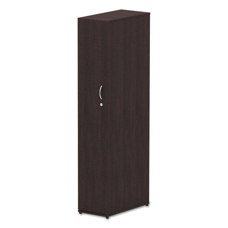 Alera Valencia Series Wardrobe, 11 7/8w x 22 7/8d x 65h, Espresso