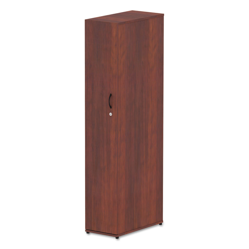 Alera Valencia Series Wardrobe, 11 7/8w x 23 7/8d x 65h, Medium Cherry