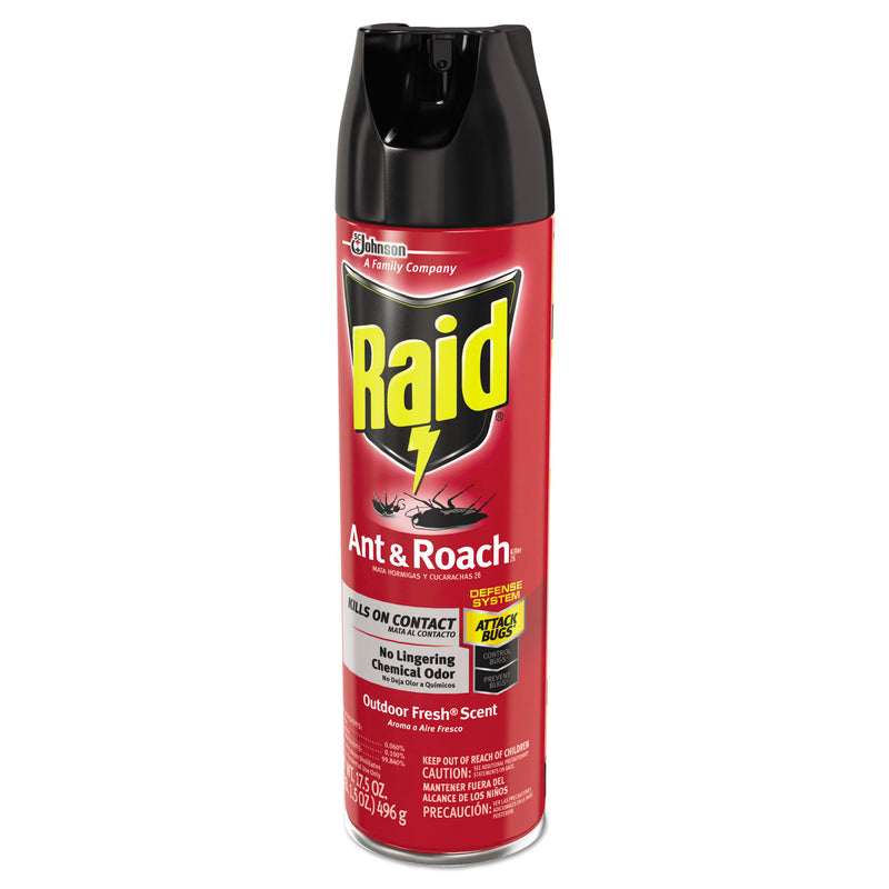 Raid Ant and Roach Killer, 17.5 oz Aerosol Spray, Outdoor Fresh