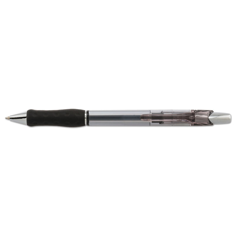 Pentel R.S.V.P. Super RT Ballpoint Pen, Retractable, Medium 0.7 mm, Black Ink, Black Barrel, Dozen