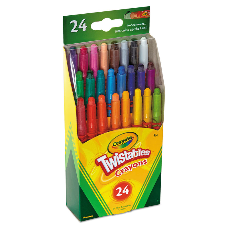 Crayola Twistables Mini Crayons, 24 Colors/Pack