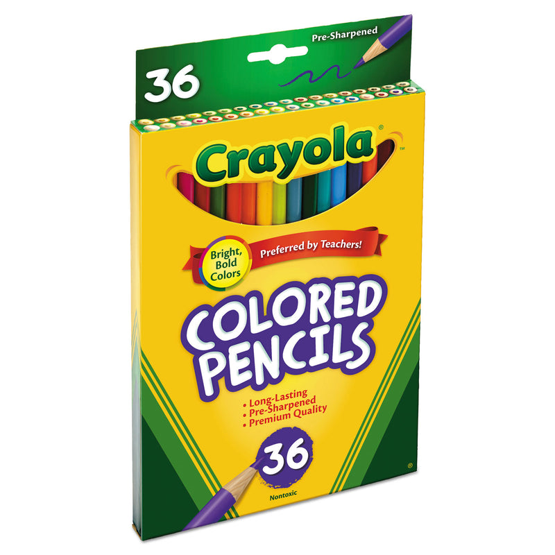 Crayola Short-Length Colored Pencil Set, 3.3 mm, 2B (