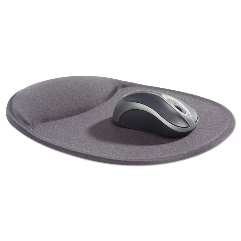 Kelly Computer Supply Mouse Pad with Wrist Rest, 8.75 x 10.75, Slate