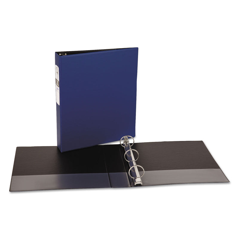 Avery Economy Non-View Binder with Round Rings, 3 Rings, 1.5" Capacity, 11 x 8.5, Blue, (3400)