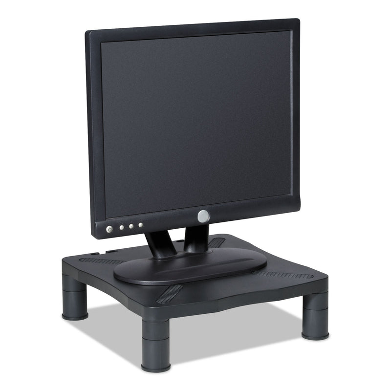 Kelly Computer Supply Monitor Stand, 13.25" x 13.5" x 2" to 4", Black, Supports 60 lbs