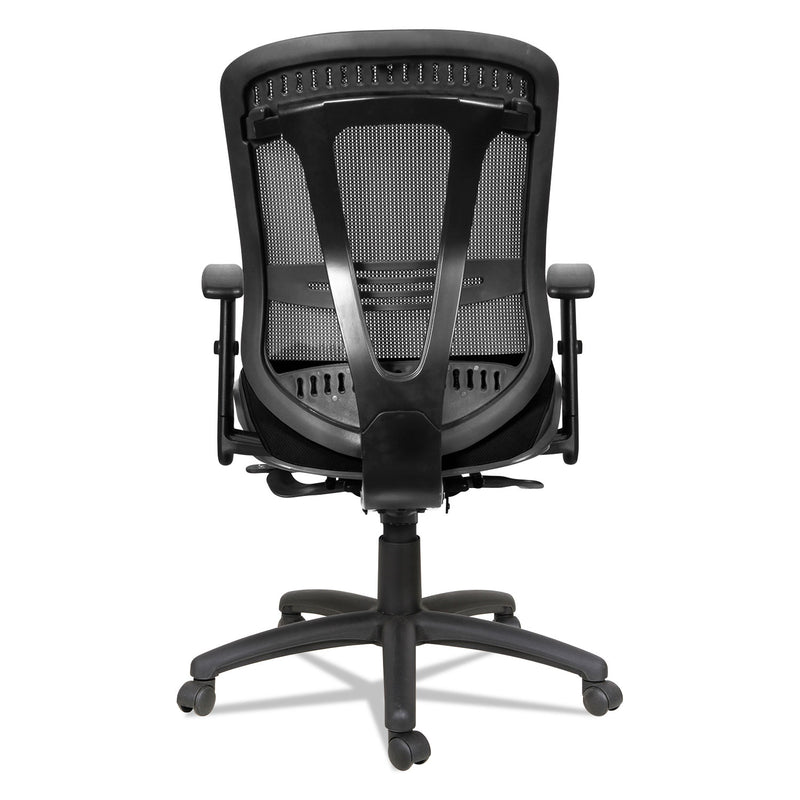 Alera Eon Series Multifunction Mid-Back Cushioned Mesh Chair, Supports Up to 275 lb, 18.11" to 21.37" Seat Height, Black