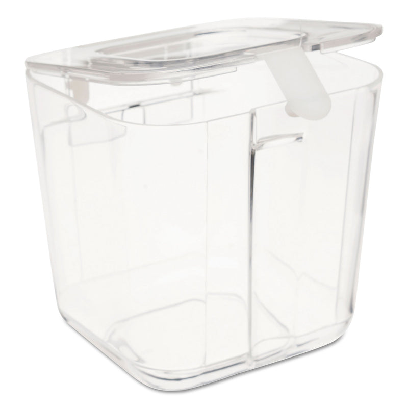 deflecto Stackable Caddy Organizer, Small, Plastic, 4.33 x 4 x 4.38, White