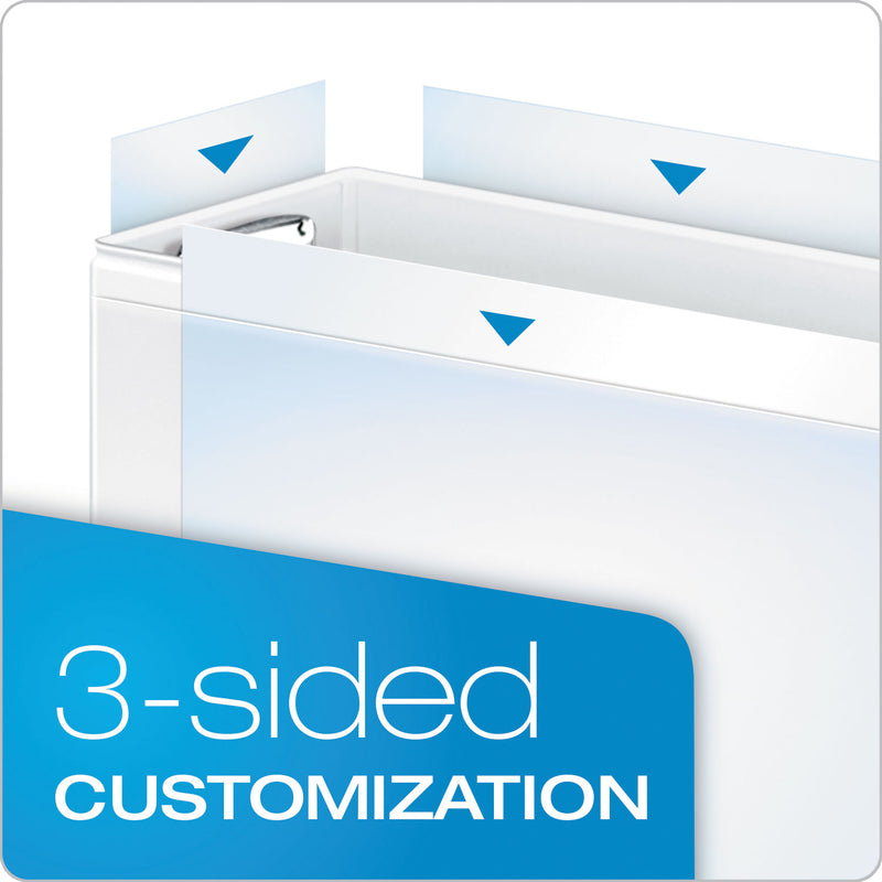Cardinal Premier Easy Open ClearVue Locking Slant-D Ring Binder, 3 Rings, 3" Capacity, 11 x 8.5, Black