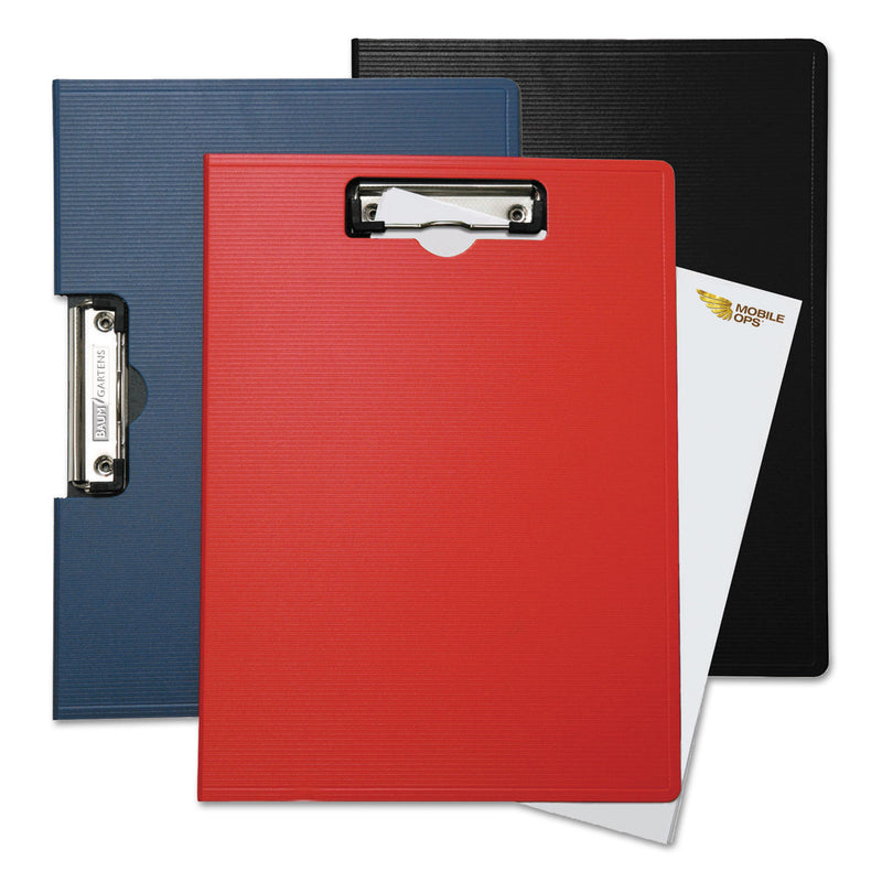 Mobile OPS Portfolio Clipboard with Low-Profile Clip, Portrait Orientation, 0.5" Clip Capacity, Holds 8.5 x 11 Sheets, Black