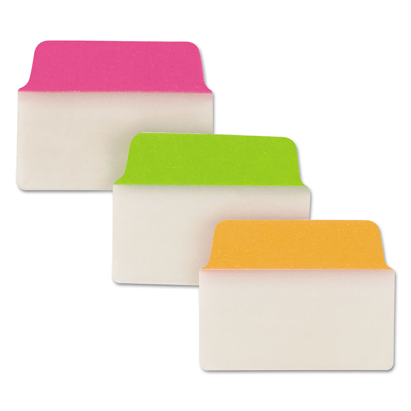 Avery Ultra Tabs Repositionable Tabs, Standard: 2" x 1.5", 1/5-Cut, Assorted Neon Colors, 24/Pack