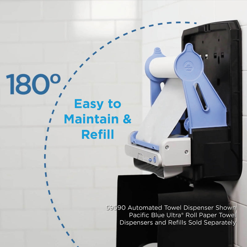 Georgia Pacific Pacific Blue Ultra Paper Towel Dispenser, Automated, 12.9 x 9 x 16.8, Black