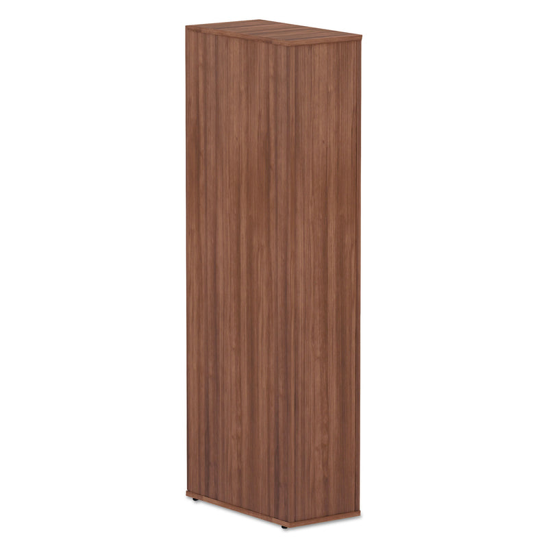 Alera Valencia Series Wardrobe, 11.88w x 23.88d x 65h, Modern Walnut