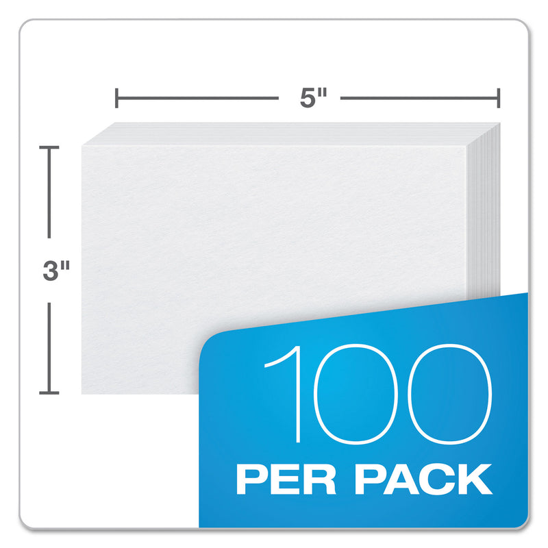 Oxford Unruled Index Cards, 3 x 5, White, 100/Pack