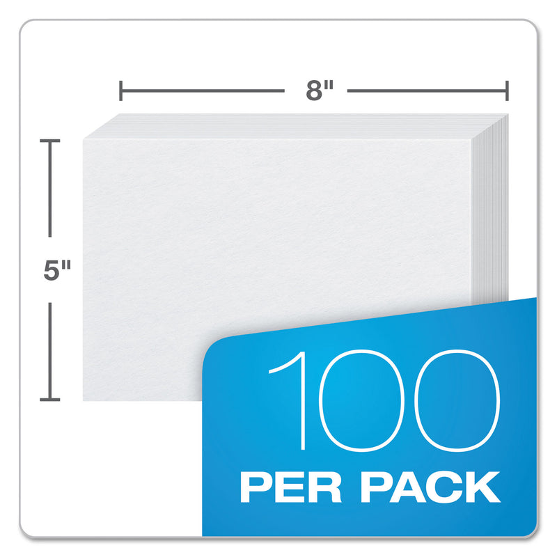 Oxford Unruled Index Cards, 5 x 8, White, 100/Pack