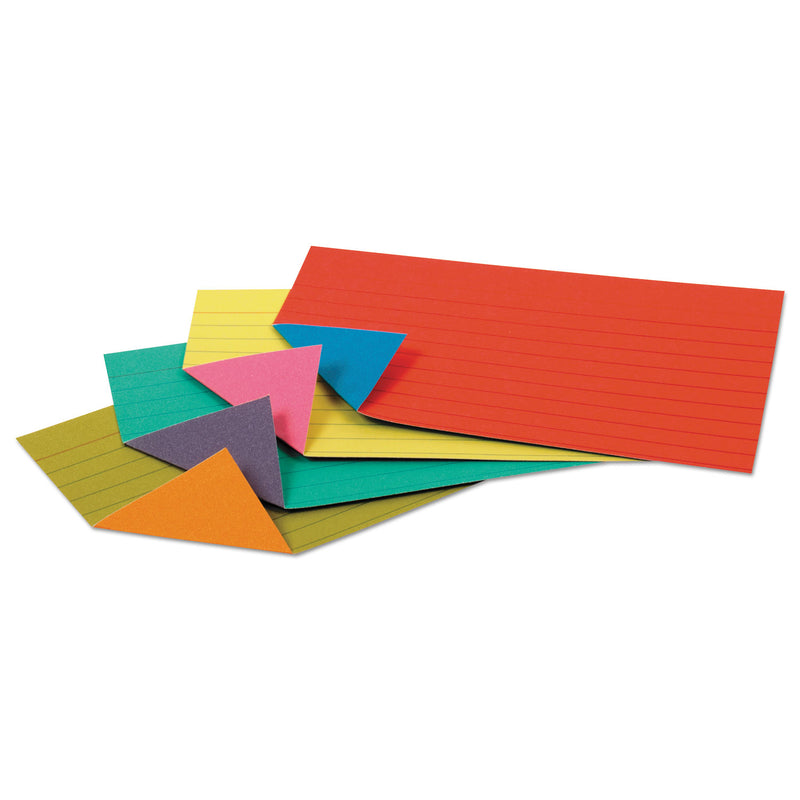 Oxford Extreme Index Cards, Ruled, 3 x 5, Assorted, 100/Pack