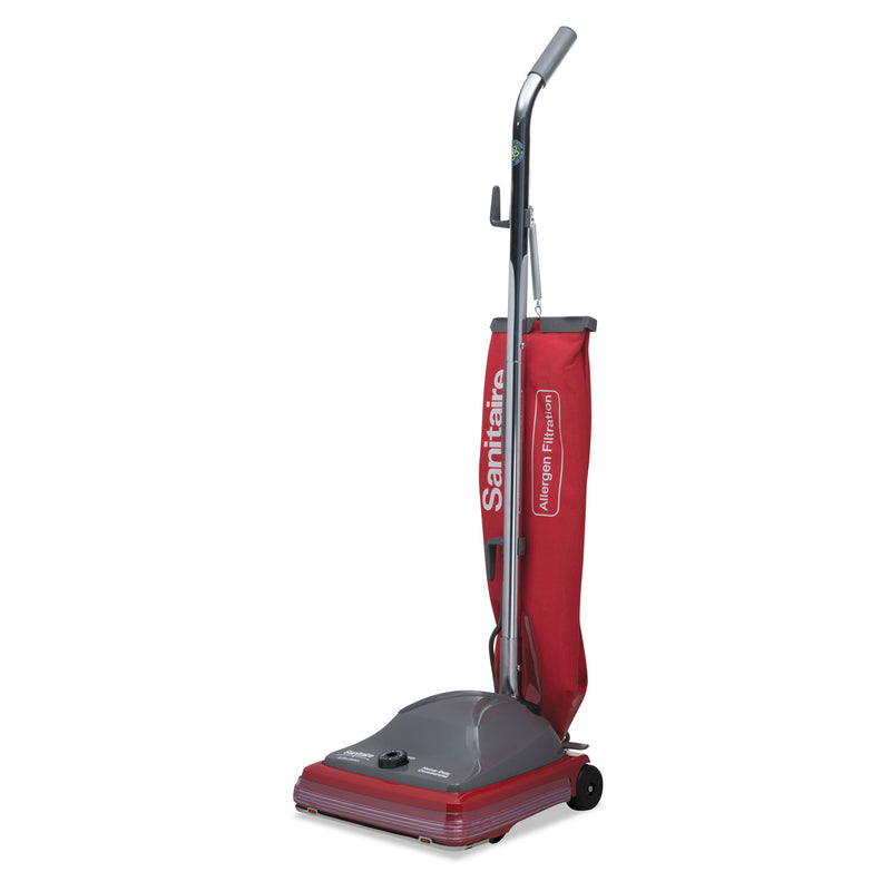 Sanitaire TRADITION Upright Vacuum SC688A, 12" Cleaning Path, Gray/Red