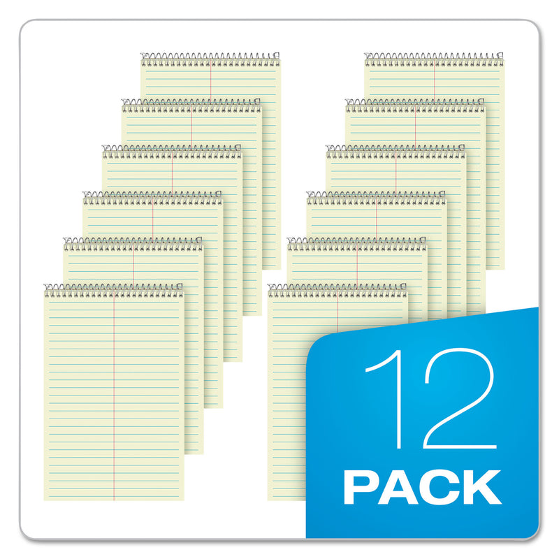 Ampad Steno Pads, Gregg Rule, Tan Cover, 80 Green-Tint 6 x 9 Sheets