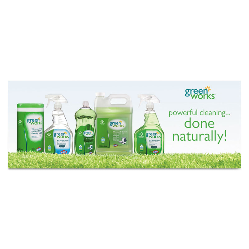 Green Works All-Purpose and Multi-Surface Cleaner, Original, 64 oz Refill, 6/Carton