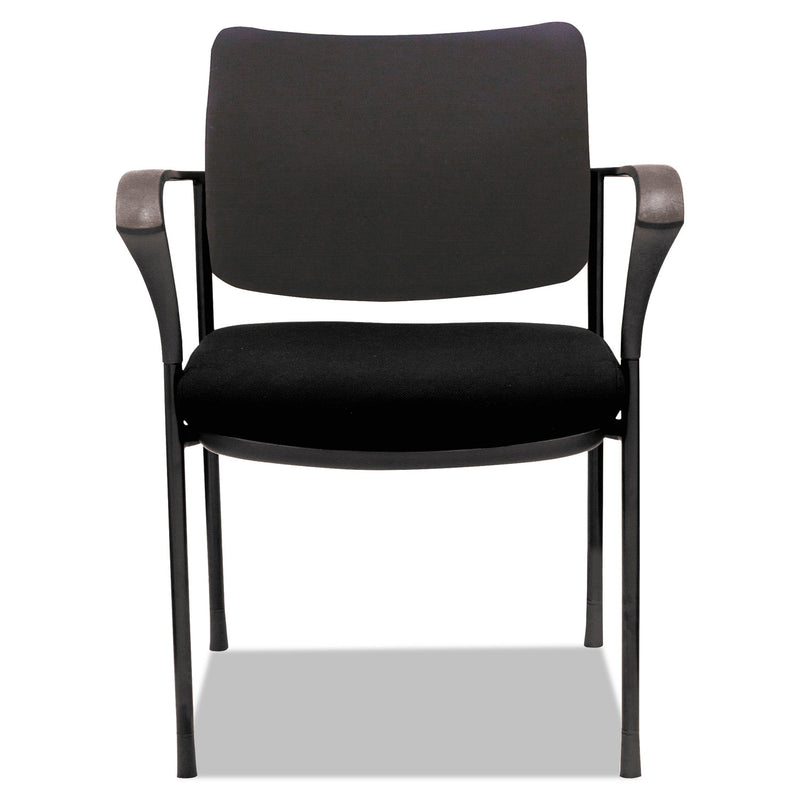 Alera IV Series Guest Chairs, Fabric Back/Seat, 24.8" x 22.83" x 32.28", Black, 2/Carton