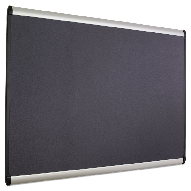 Quartet Prestige Plus Magnetic Fabric Bulletin Board, 72 x 48, Fiberboard/Plastic Frame