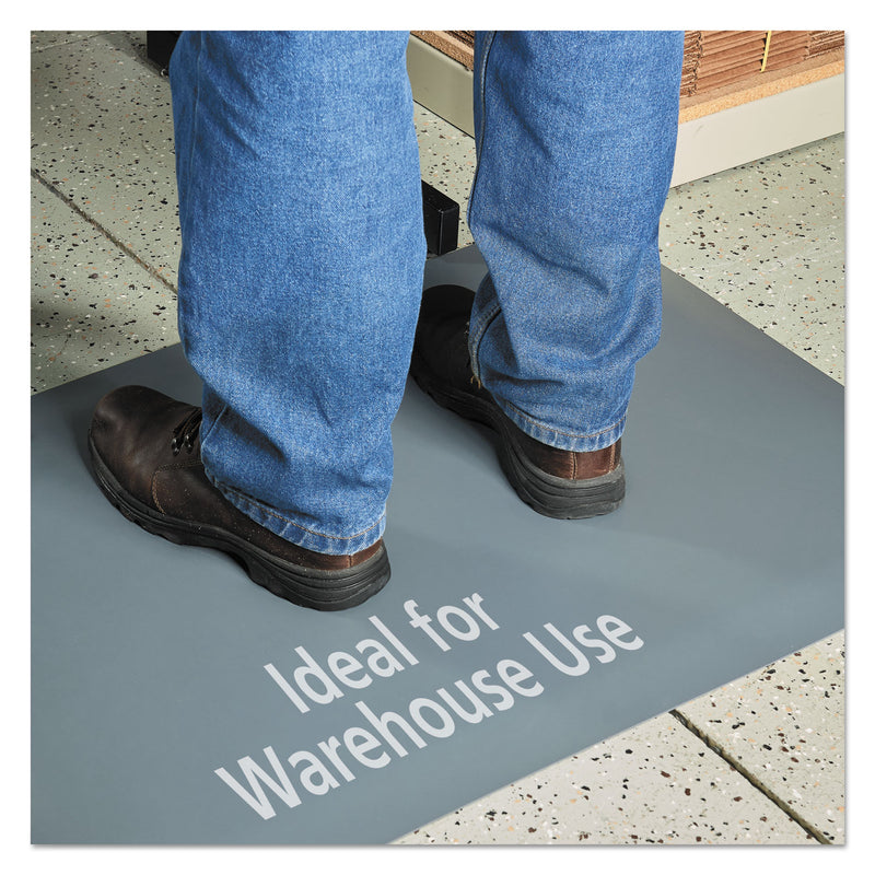 Guardian Pro Top Anti-Fatigue Mat, PVC Foam/Solid PVC, 24 x 36, Gray