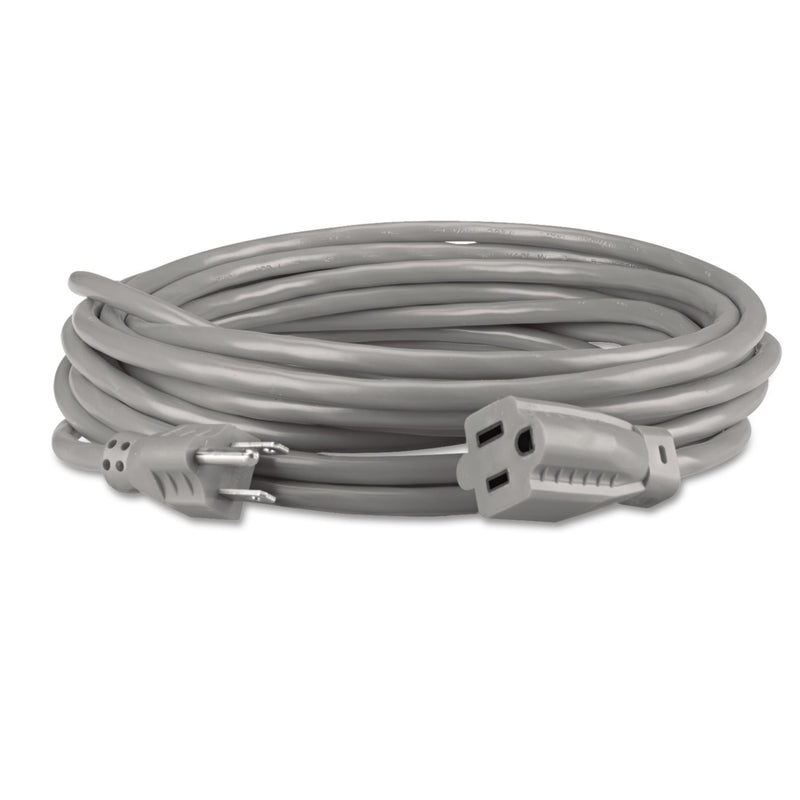 Innovera Indoor Heavy-Duty Extension Cord, 15 ft, 13 A, Gray