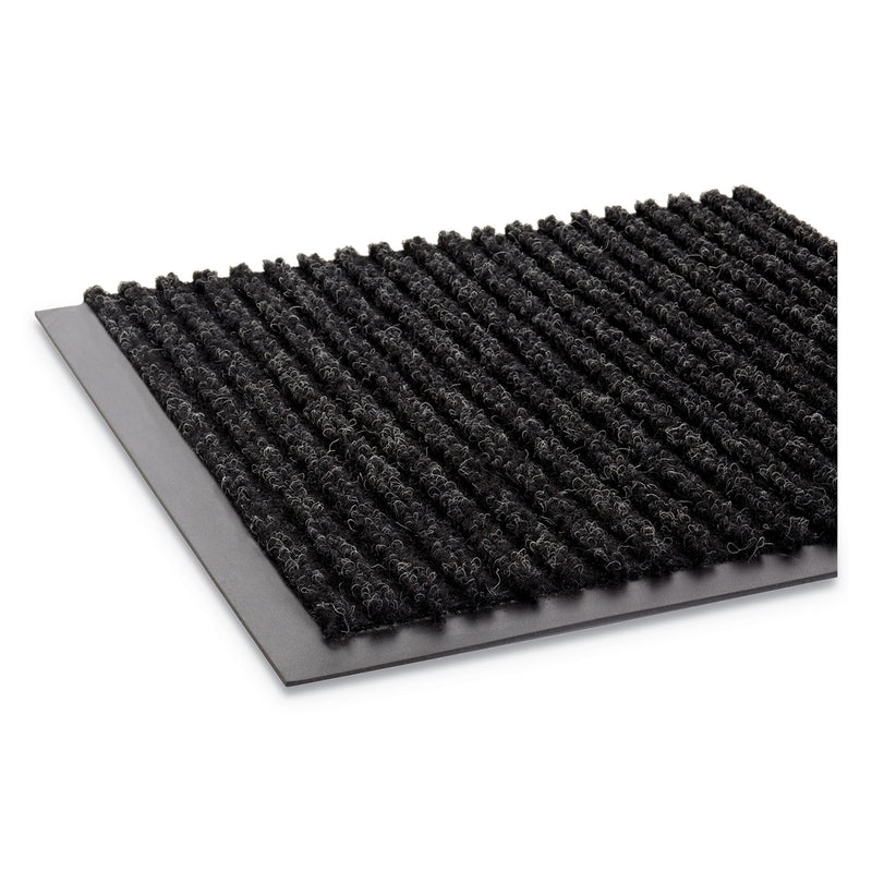 Crown Needle-Rib Wiper/Scraper Mat, Polypropylene, 36 x 48, Charcoal