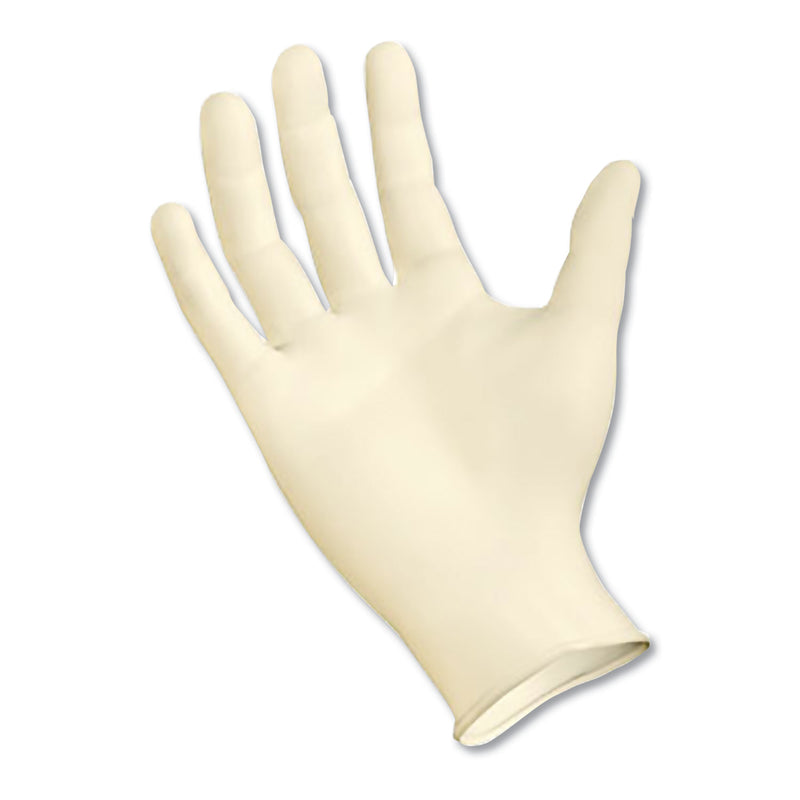 Boardwalk Powder-Free Latex Exam Gloves, Large, Natural, 4 4/5 mil, 1000/Carton