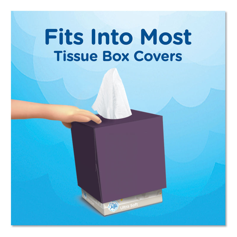 Puffs Ultra Soft Facial Tissue, 2-Ply, White, 56 Sheets/Box, 24 Boxes/Carton