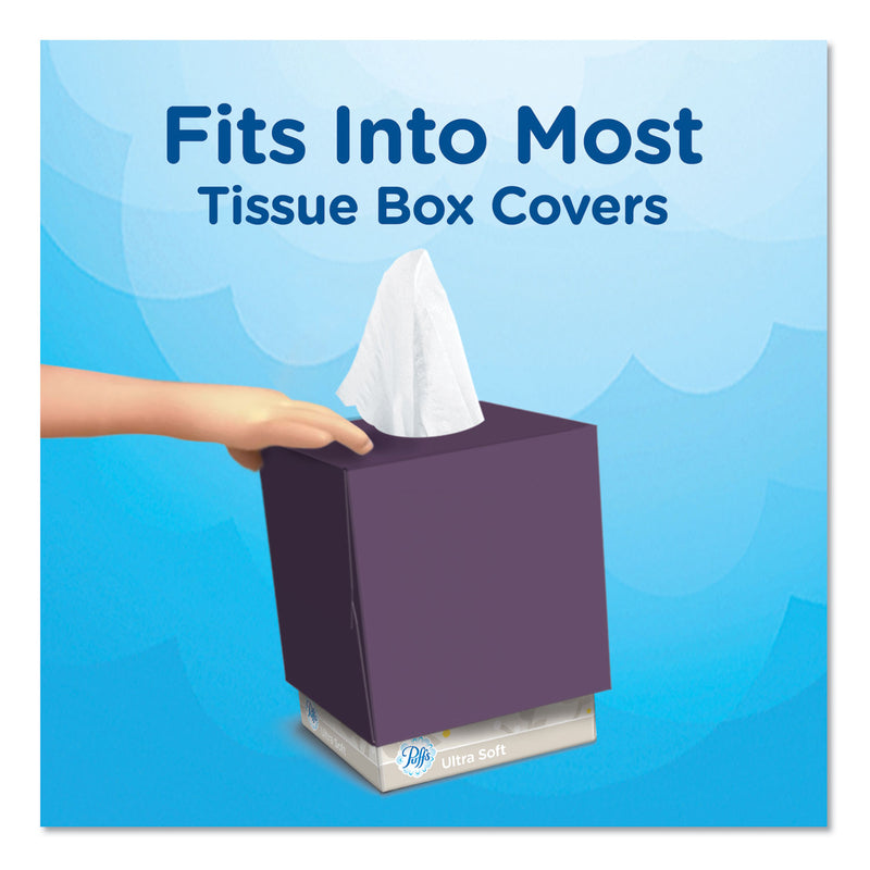 Puffs Ultra Soft Facial Tissue, 2-Ply, White, 56 Sheets/Box