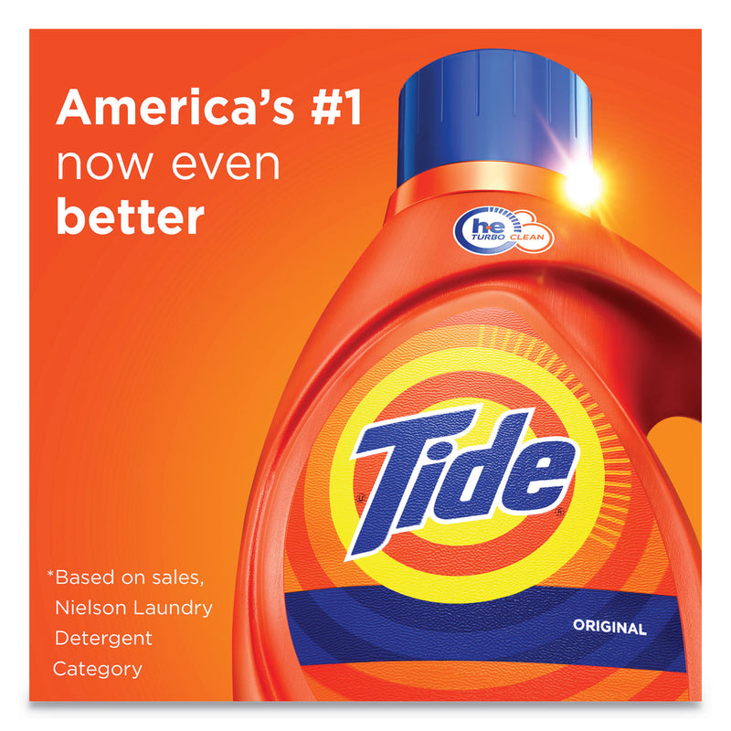 Tide HE Laundry Detergent, Original Scent, Liquid, 64 Loads, 92 oz Bottle