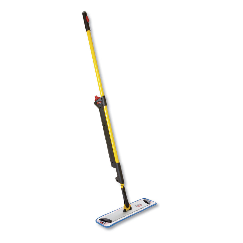 Rubbermaid Pulse Microfiber Spray Mop System, 17" Wide Microfiber Head, 52" Yellow Plastic Handle