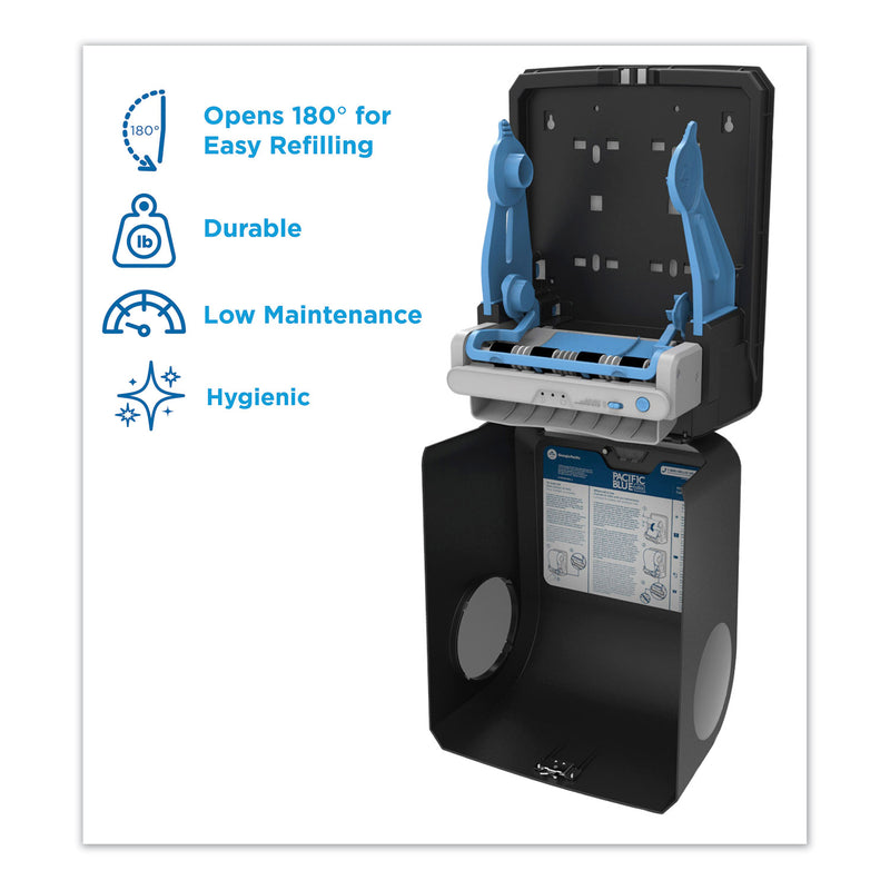 Georgia Pacific Pacific Blue Ultra Paper Towel Dispenser, Automated, 12.9 x 9 x 16.8, Black