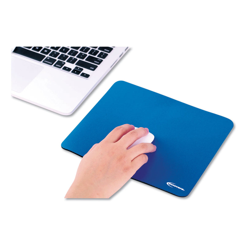 Innovera Latex-Free Mouse Pad, 9 x 7.5, Blue