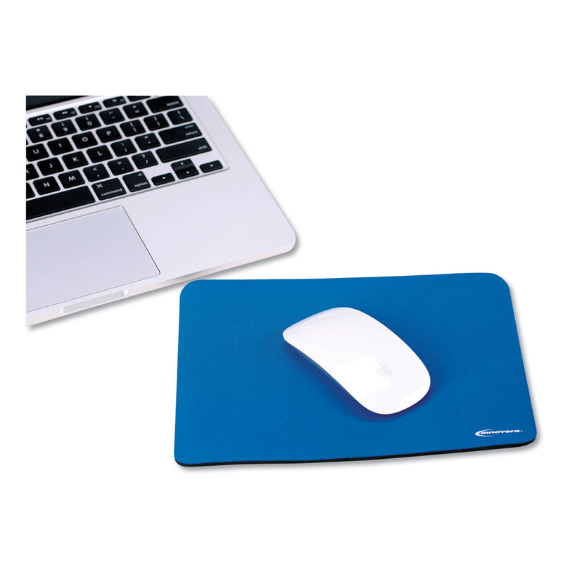 Innovera Latex-Free Mouse Pad, 9 x 7.5, Blue