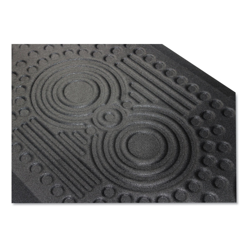 Floortex AFS-TEX 3000X Anti-Fatigue Mat, Rectangular, 20 x 39, Midnight Black