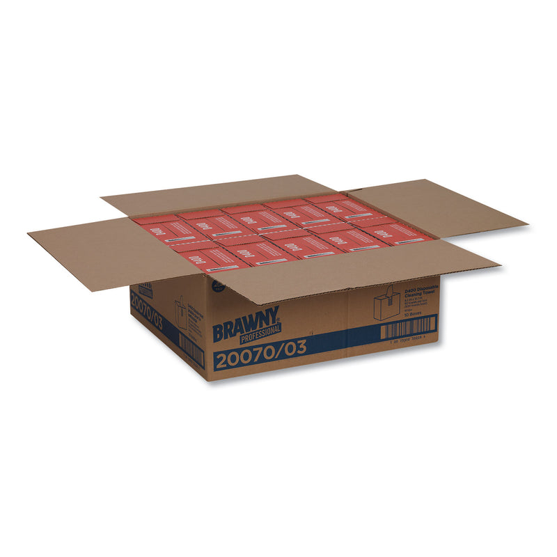 Brawny Medium Duty Premium DRC Wipers, 9.25 x 16.3, White, 90 Wipes/Box, 10 Boxes/Carton