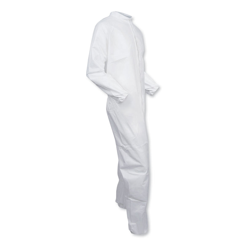 KleenGuard A30 Elastic-Back Coveralls, White, X-Large, 25/Carton