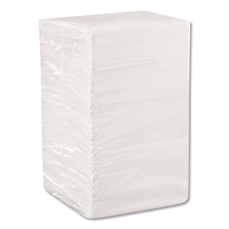 Georgia Pacific Beverage Napkins, Single-Ply, 9 1/2 x 9 1/2, White, 4000/Carton