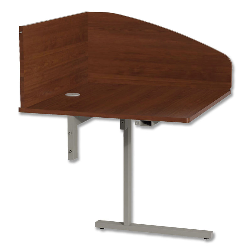 Linea Italia Study Carrell Add On, 1-Leg, 31.25 x 23.25 x 45.25, Cherry