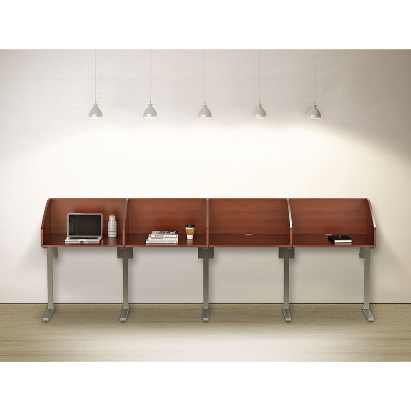 Linea Italia Study Carrell Add On, 1-Leg, 31.25 x 23.25 x 45.25, Cherry