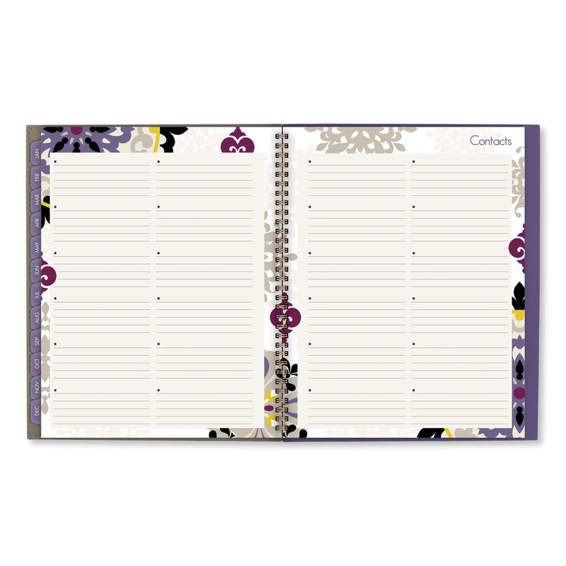 Cambridge Vienna Weekly/Monthly Appointment Book, Vienna Geometric Artwork, 11 x 8.5, Purple/Tan Cover, 12-Month (Jan to Dec): 2023